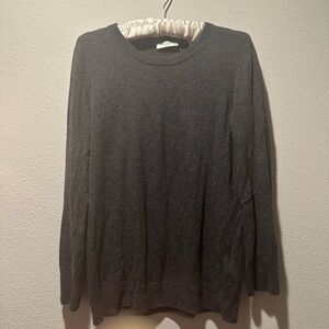 Equipment Femme Charcoal Gray Knit Sweater | Size M
